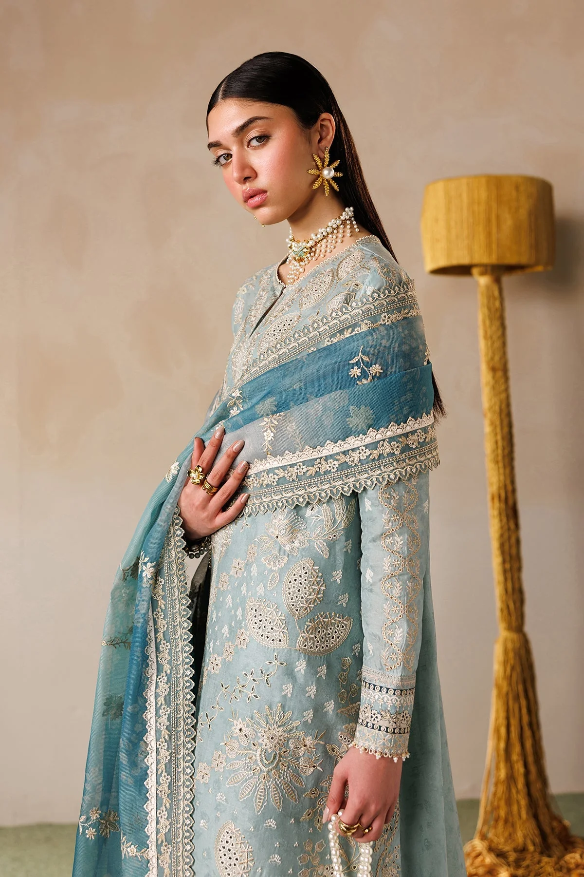 Baroque Luxury Eid Lawn – EL26-D01 - Image 7