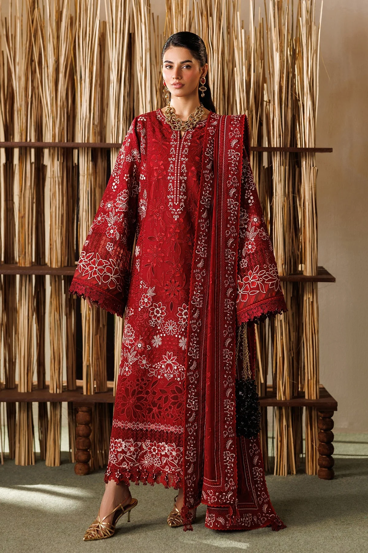 Baroque Luxury Eid Lawn – EL26-D05 - Image 3
