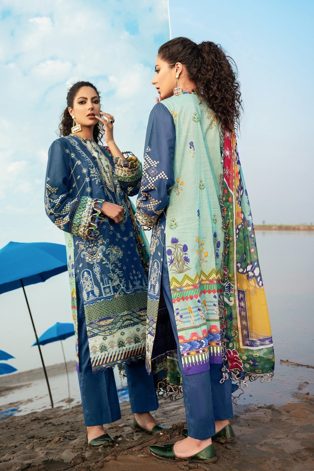 Baroque Luxury Lawn Collection 2021 – LEADWORT - Image 2