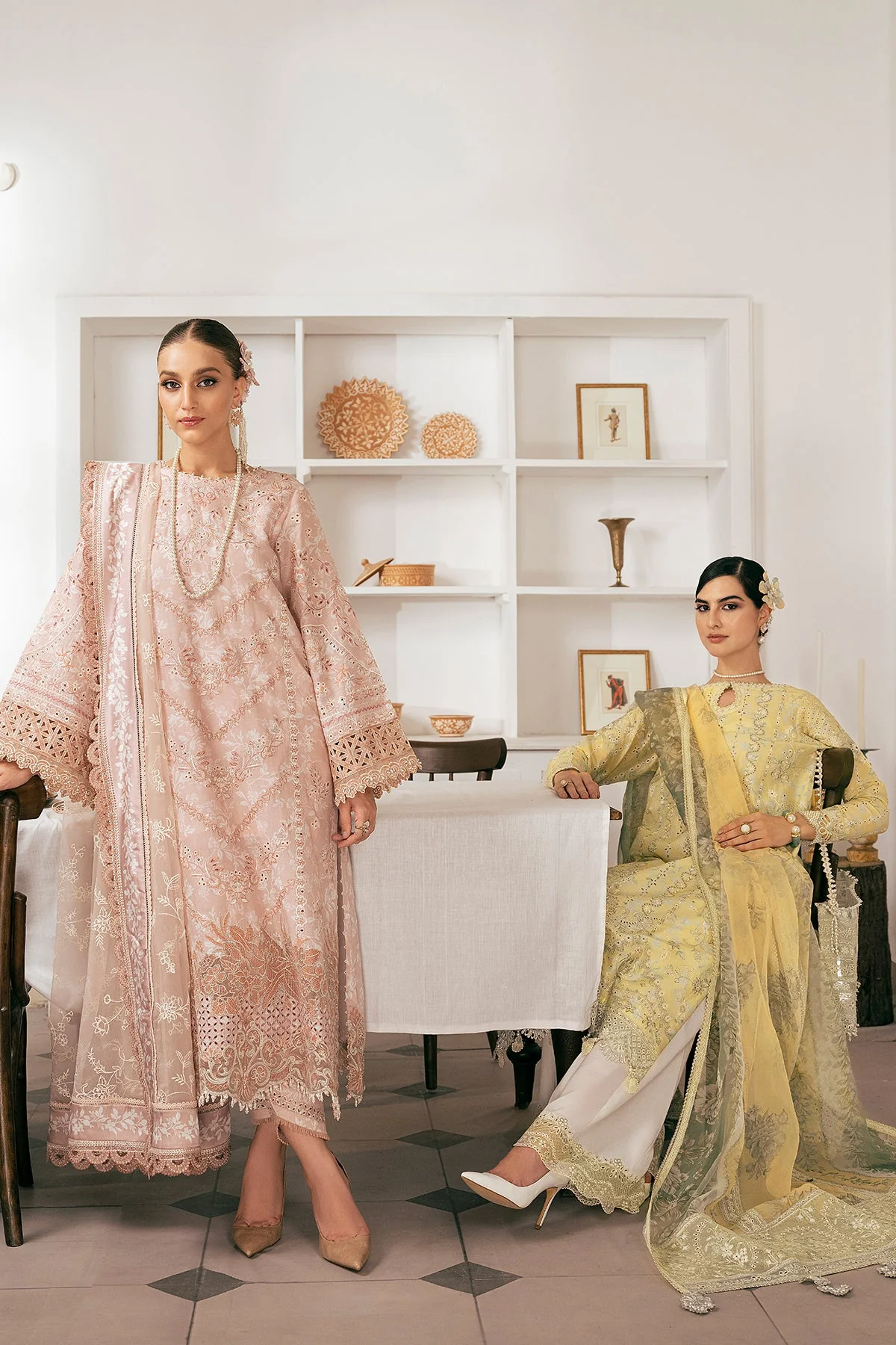 Baroque Swiss Voile Collection – Embroidered Swiss Lawn SL11-D03 - Image 9