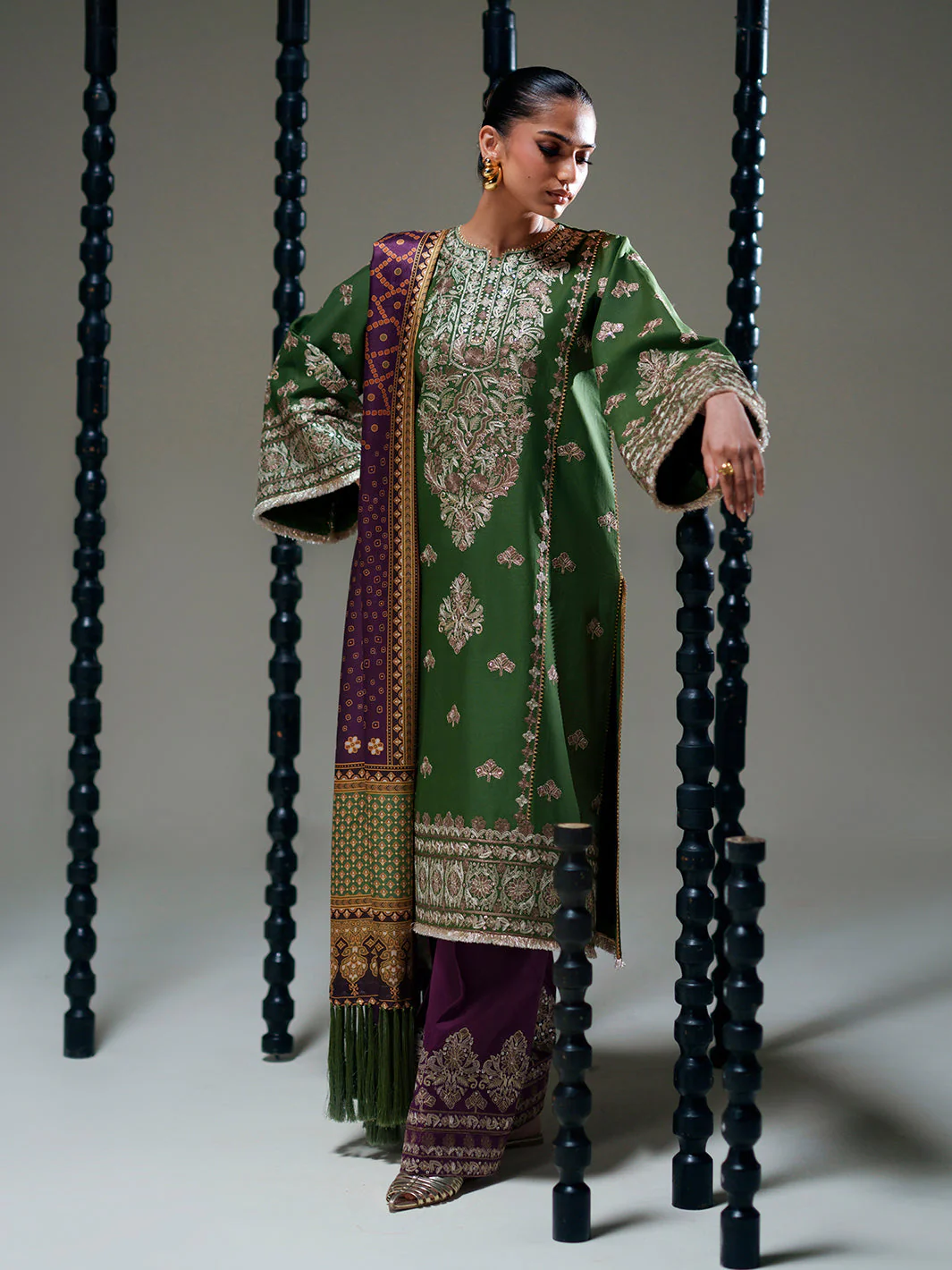 Bin Ilyas Amour Luxury Lawn – 183-B - Image 5
