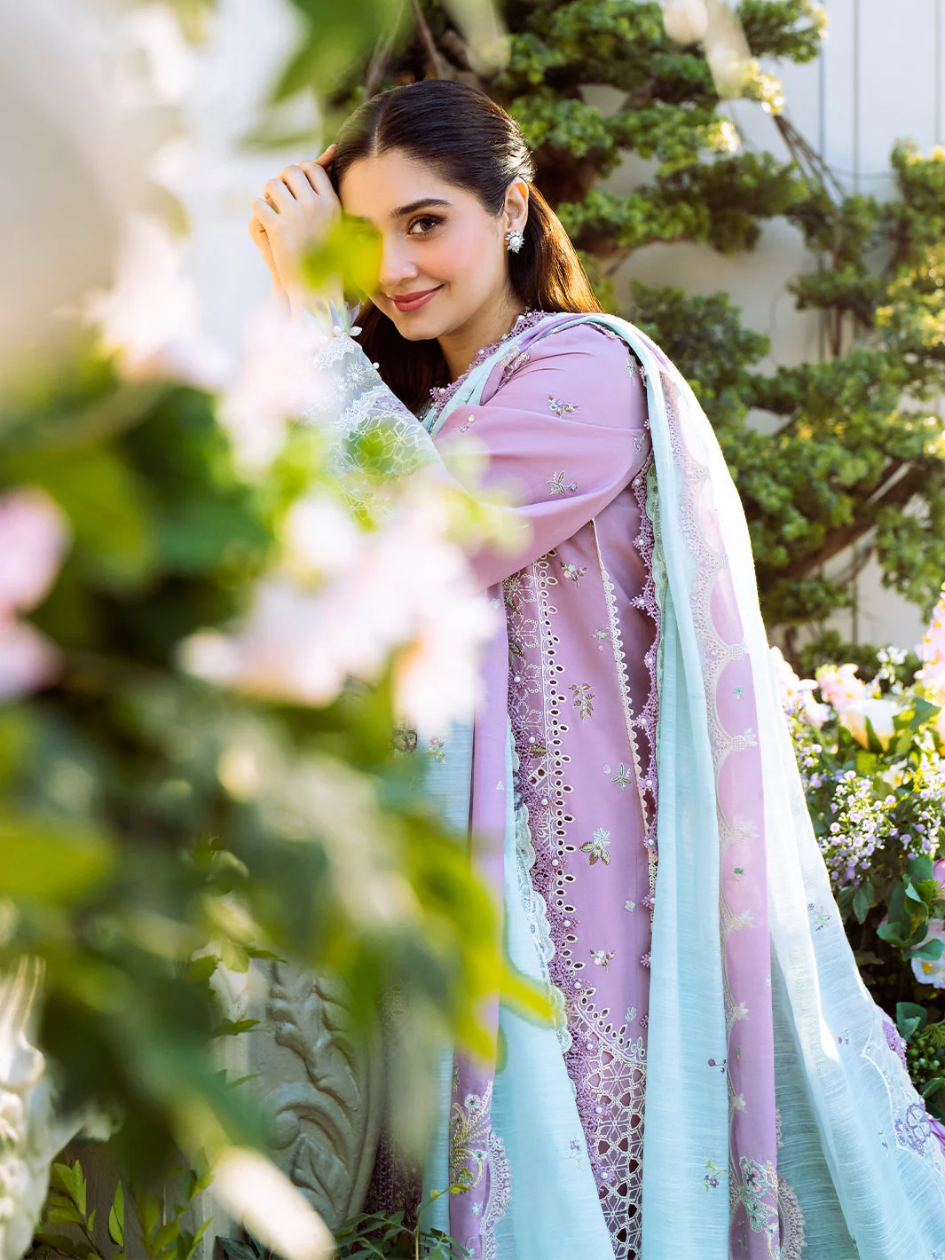 Bin Ilyas Freesia Luxury Lawn – 101-B - Image 9