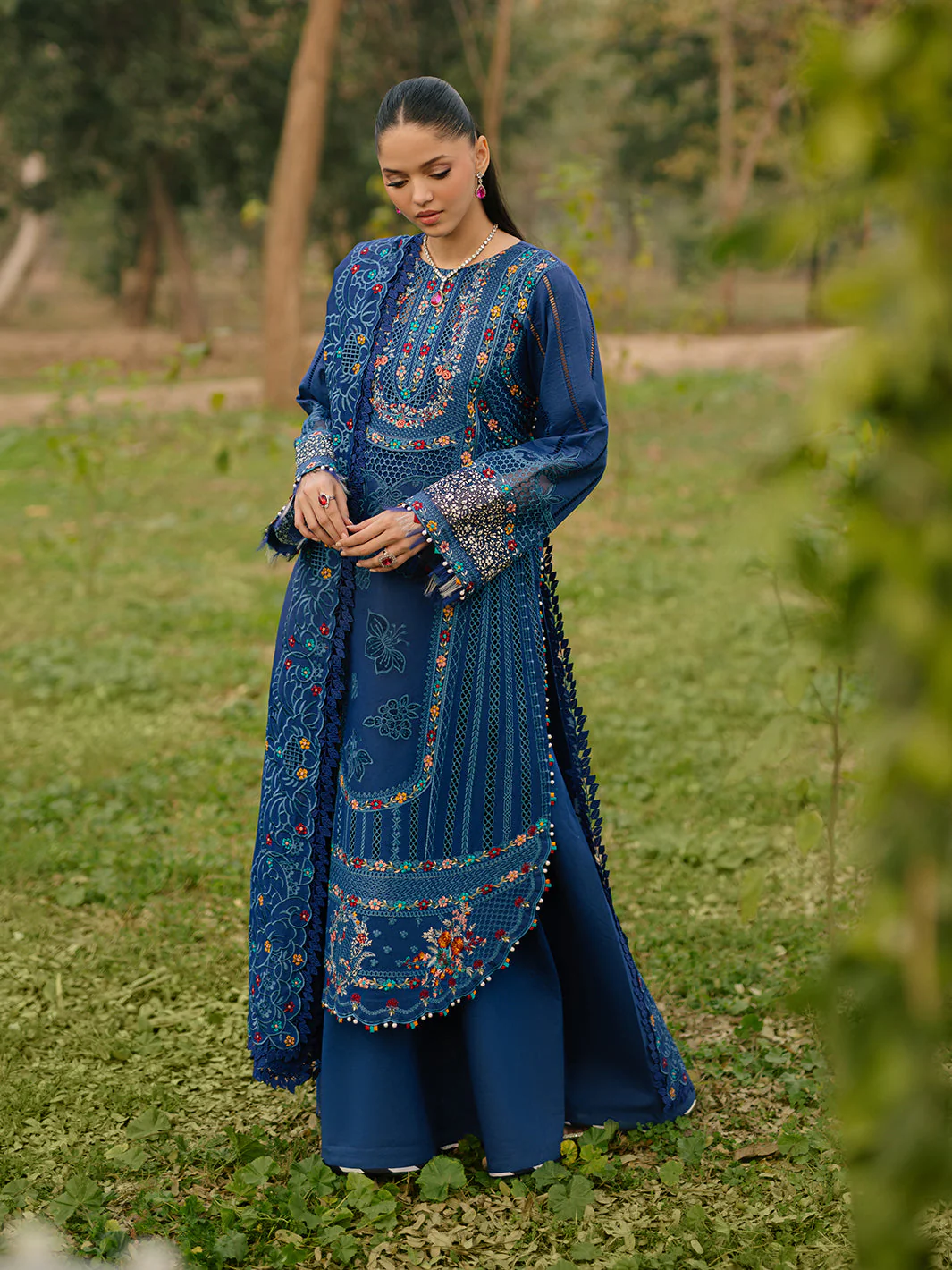 Bin Ilyas Freesia Luxury Lawn – 102-B - Image 7