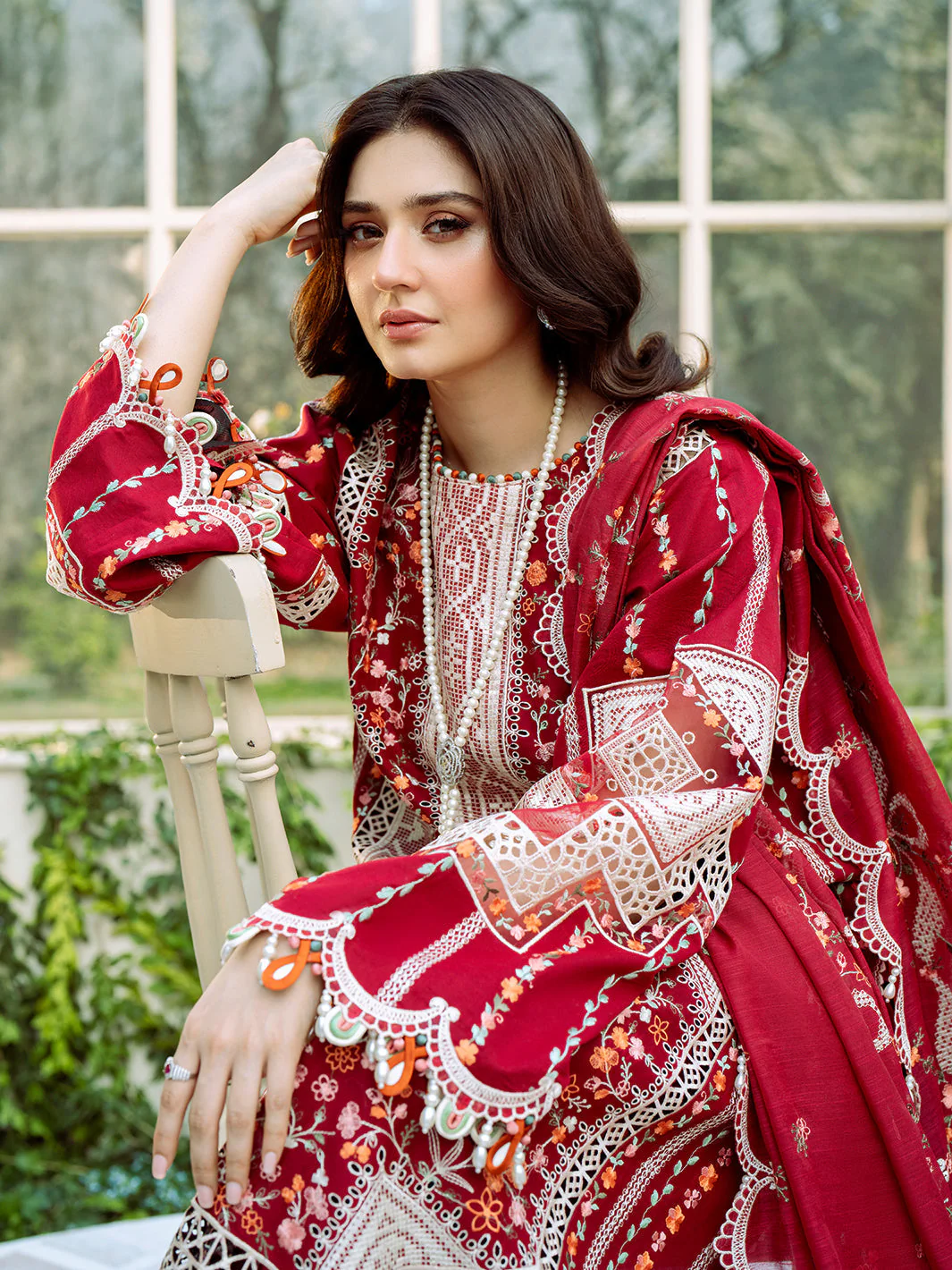 Bin Ilyas Freesia Luxury Lawn – 103-A - Image 4