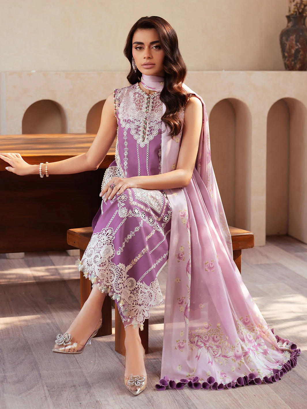 Bin Ilyas Mehroze Luxe Summer Lawn – 96 - A - Image 8