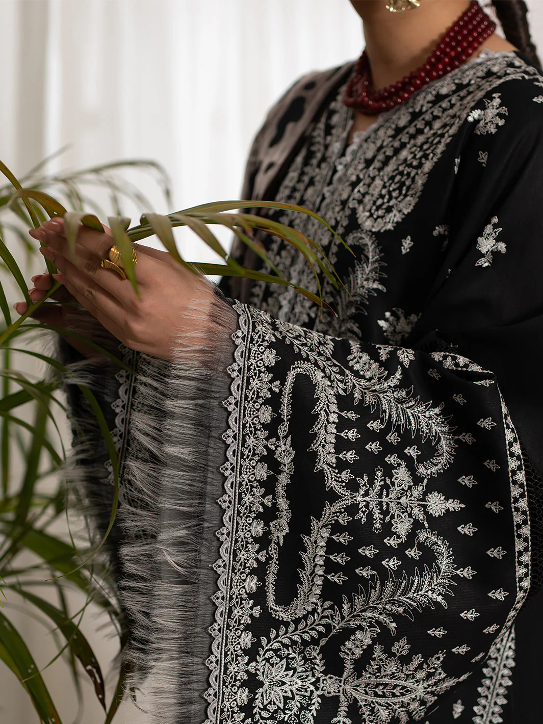 Bin Ilyas Olivia Embroidered Winter – 523-B - Image 2