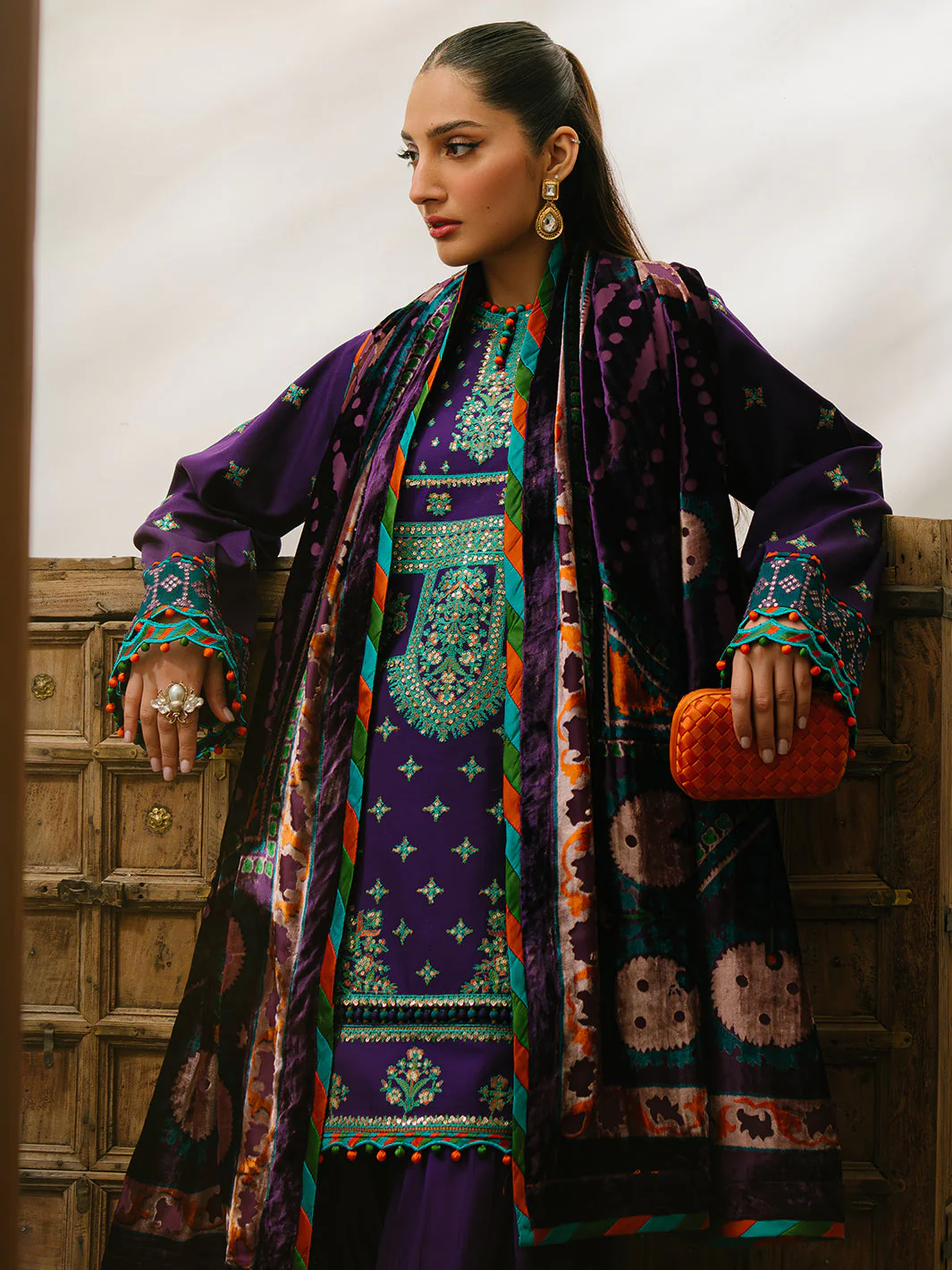 Bin Ilyas Olivia Embroidered Winter – 524-B - Image 5