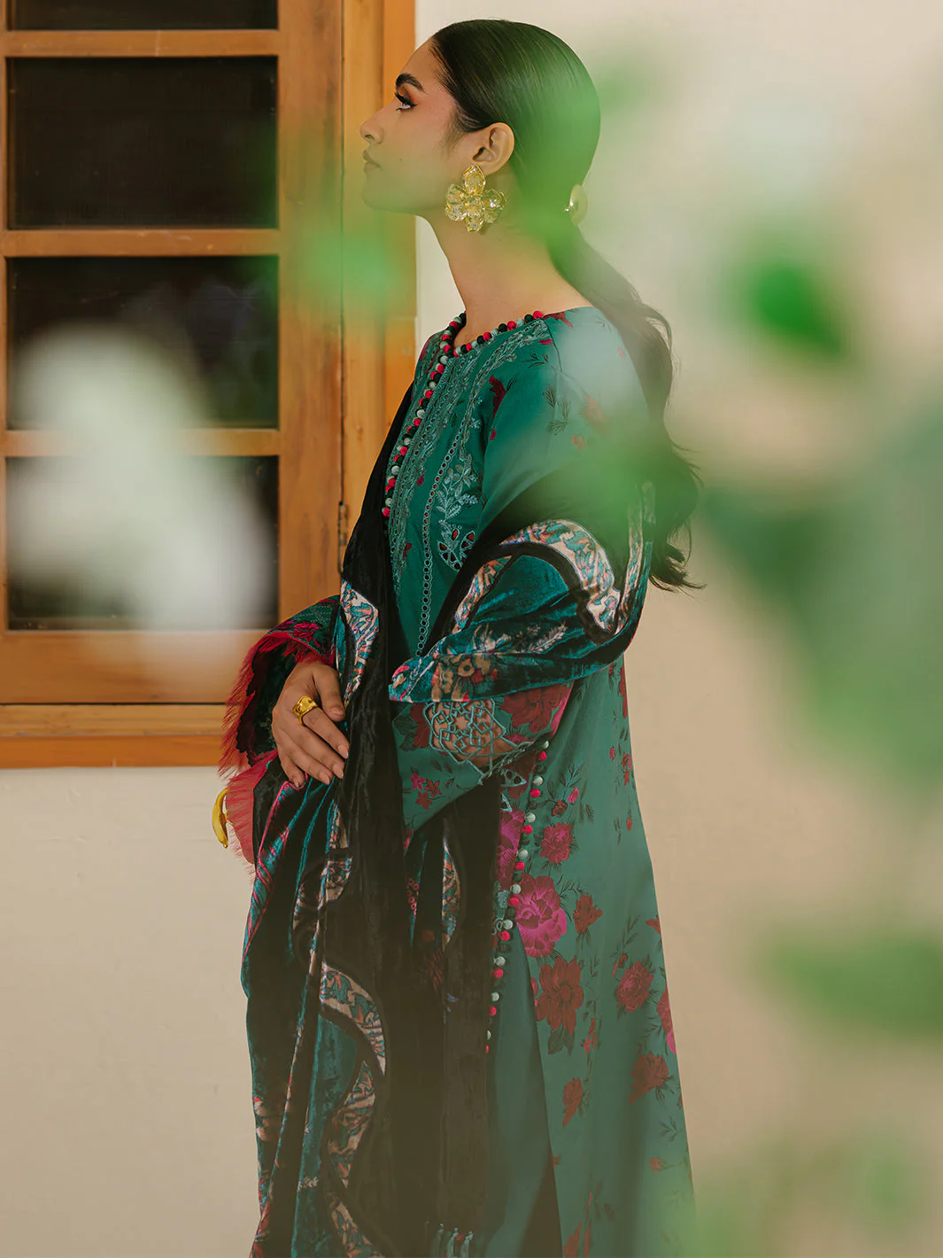 Bin Ilyas Olivia Embroidered Winter – 526-B - Image 9