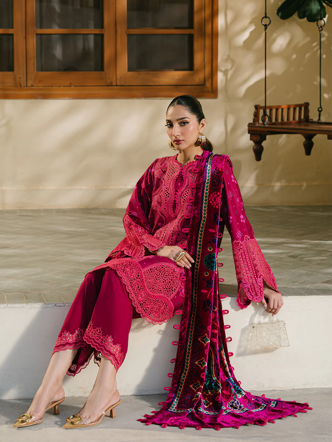 Bin Ilyas Olivia Embroidered Winter – 527-A - Image 7
