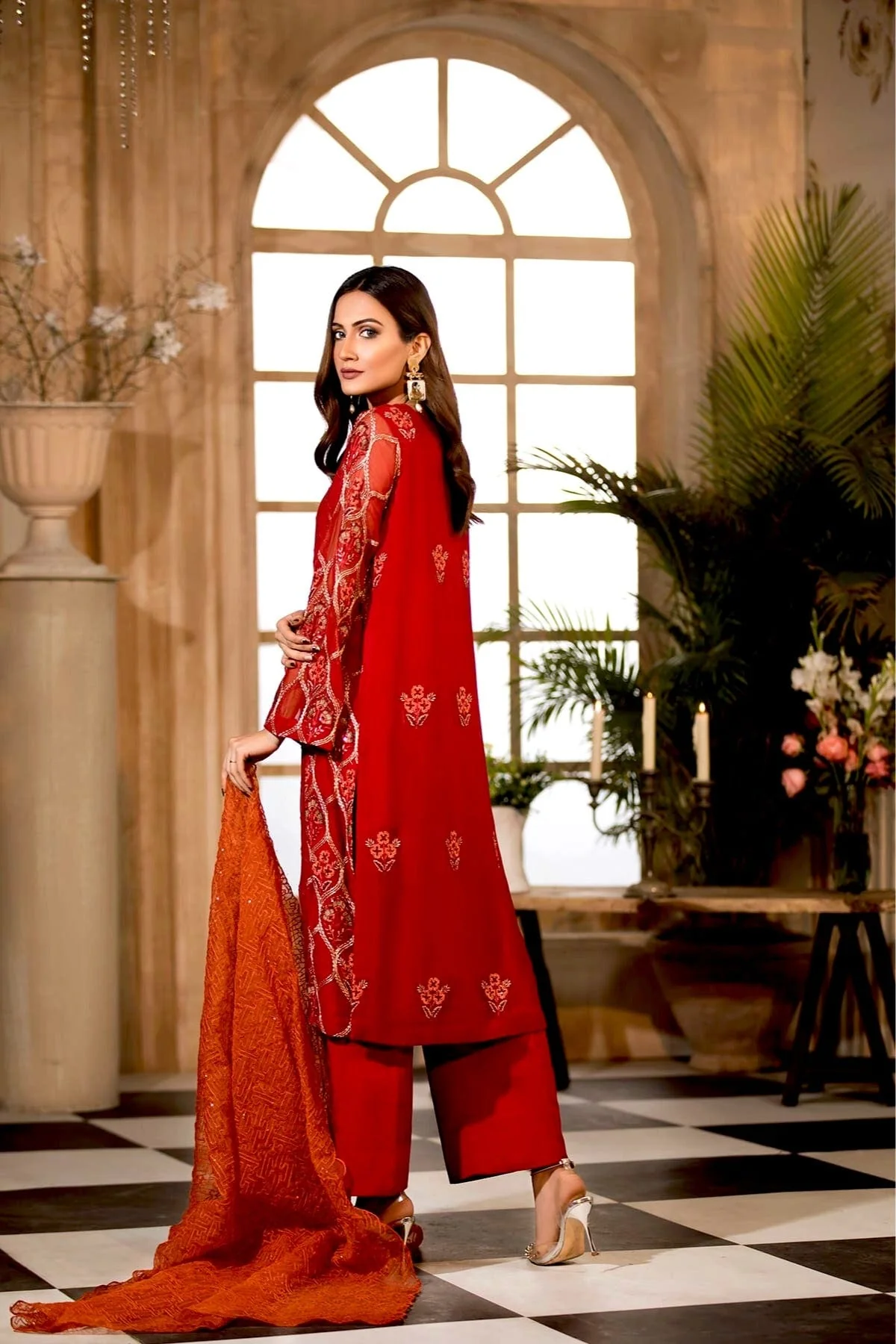 Charizma Chimmer Embroidered Chiffon Collection – CHM-35 - Image 3