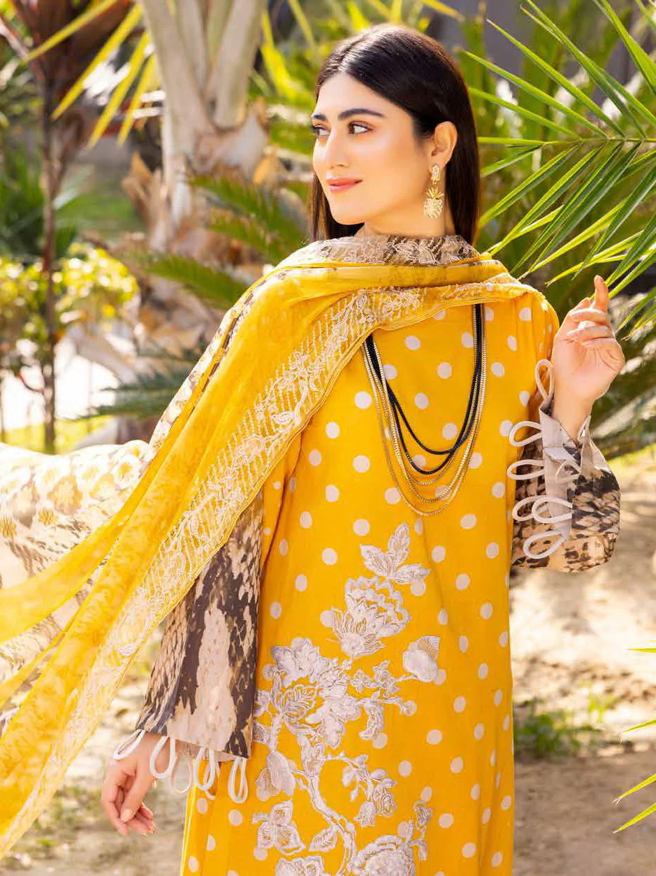 Charizma Combination Embroidered Lawn Collection 2023 – CC-01 - Image 3