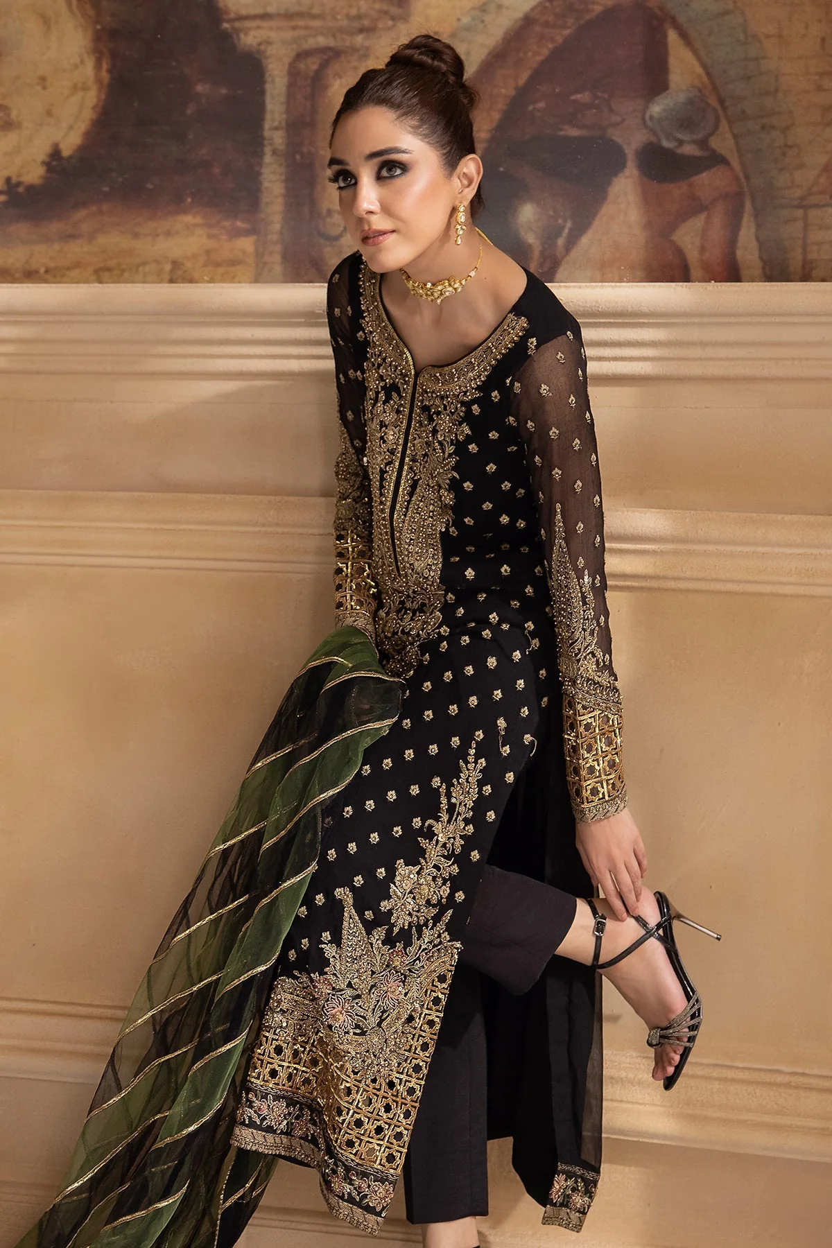 Charizma Dastan-E-Jashan Premium Chiffon Formals – DJW4-06 - Image 4