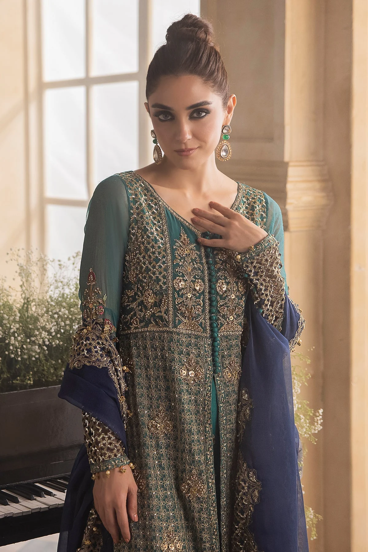 Charizma Dastan-E-Jashan Premium Chiffon Formals – DJW4-07 - Image 2