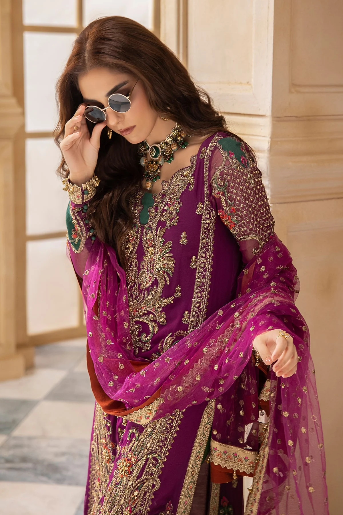 Charizma Dastan-E-Jashan Premium Chiffon Formals – DJW4-08 - Image 4