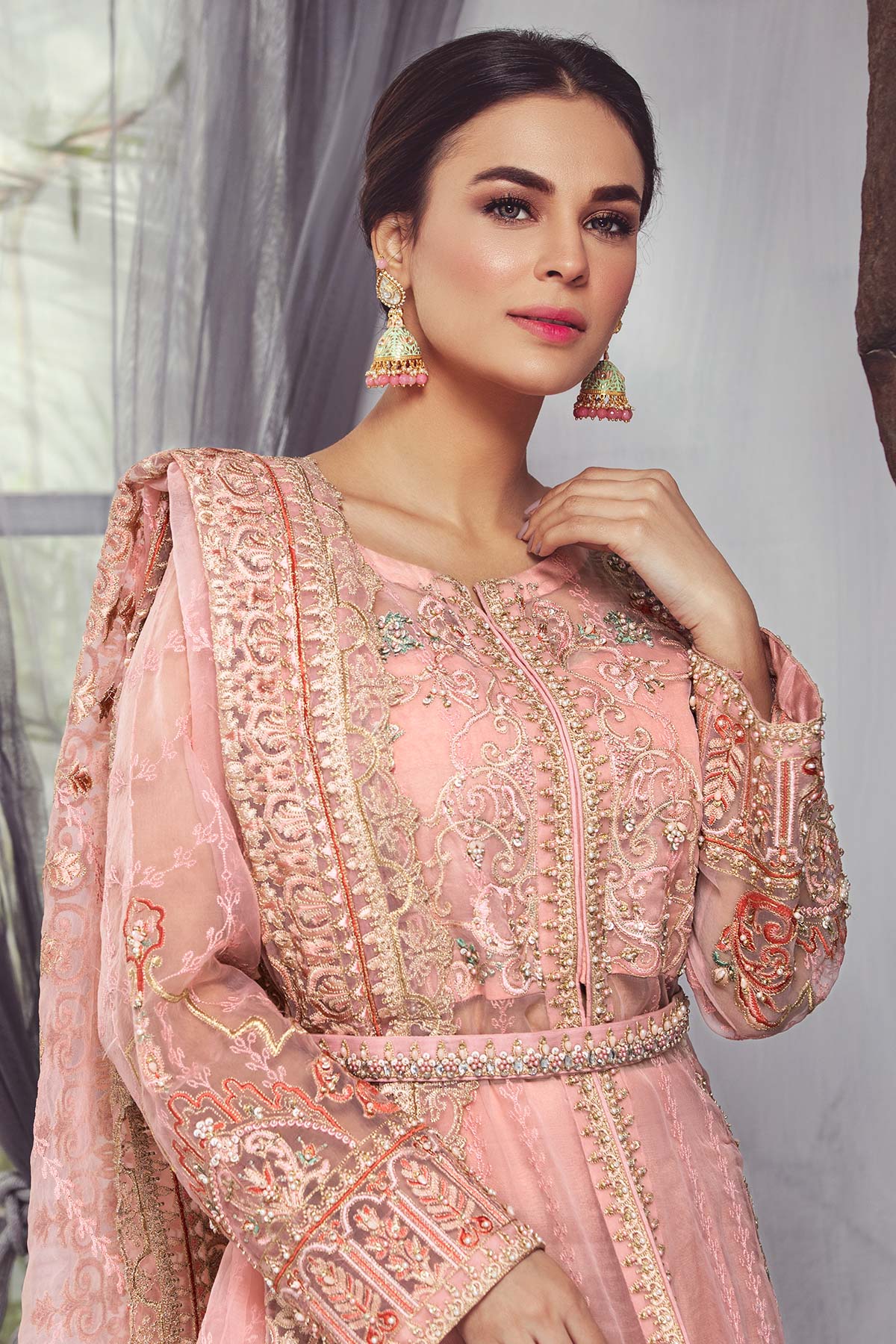 Charizma Dastan-e-Jashn Embroidered Hand Work Chiffon Collection – DJW-11 - Image 4