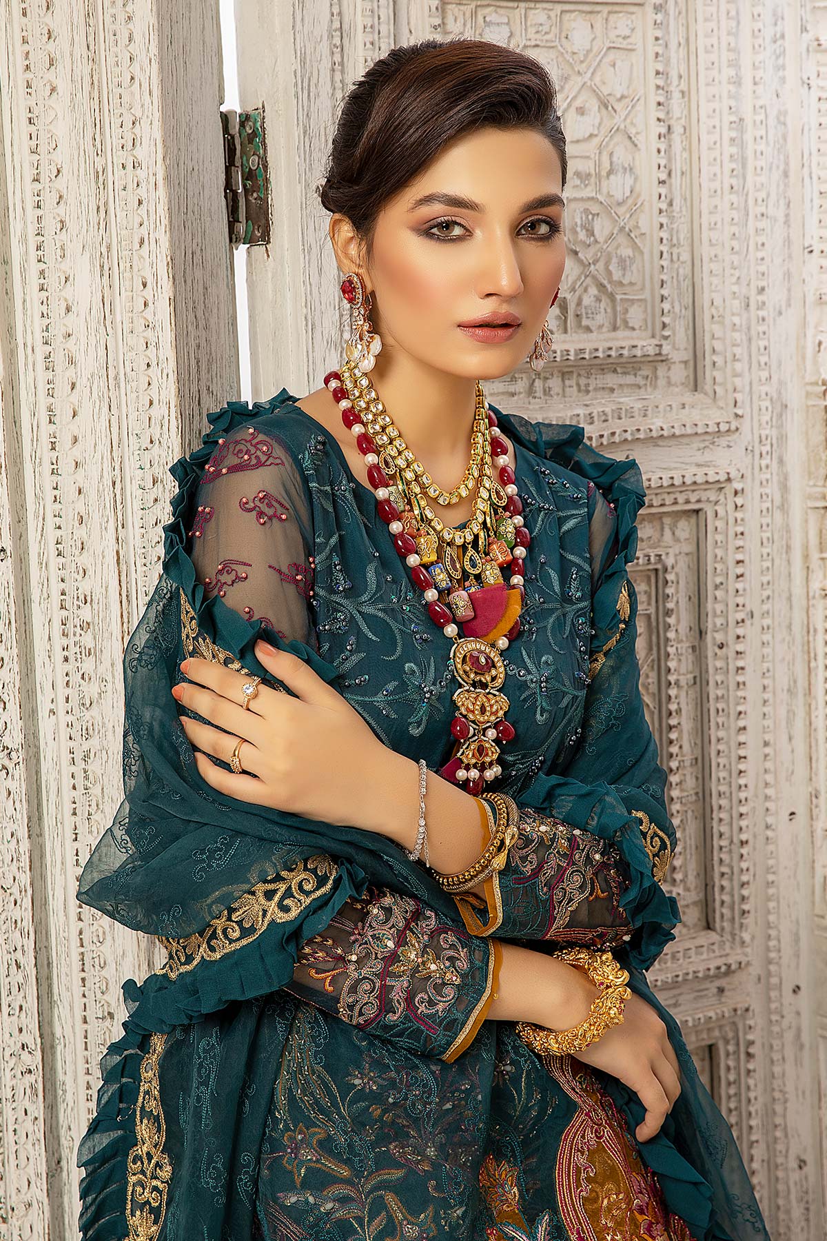 Charizma Dastan-e-Jashn Embroidered Hand Work Chiffon Collection – DJW-12 - Image 5
