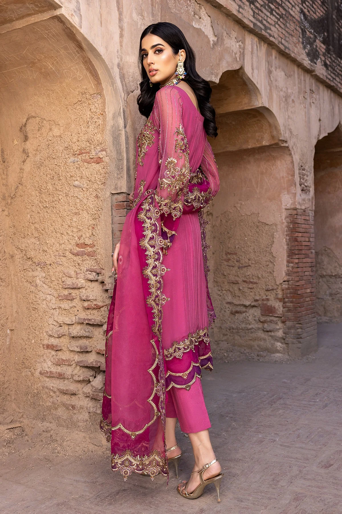 Charizma Dastan-e-Jashn Luxury Formal Chiffon Collection – DJW-05 - Image 2