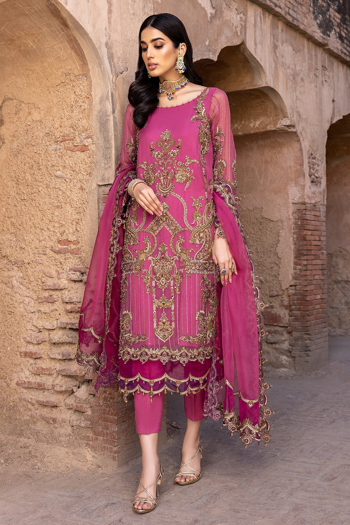 Charizma Dastan-e-Jashn Luxury Formal Chiffon Collection – DJW-05 - Image 3