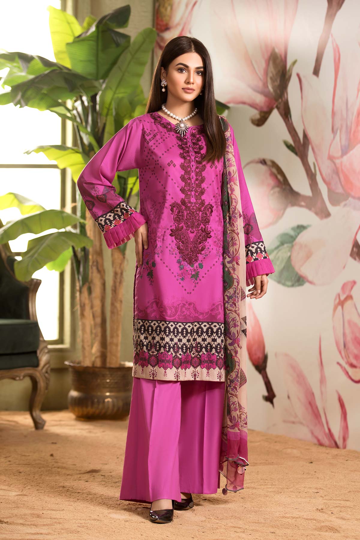 Charizma Embroidered Lawn Collection Chapter 1 – CEL-02 - Image 2
