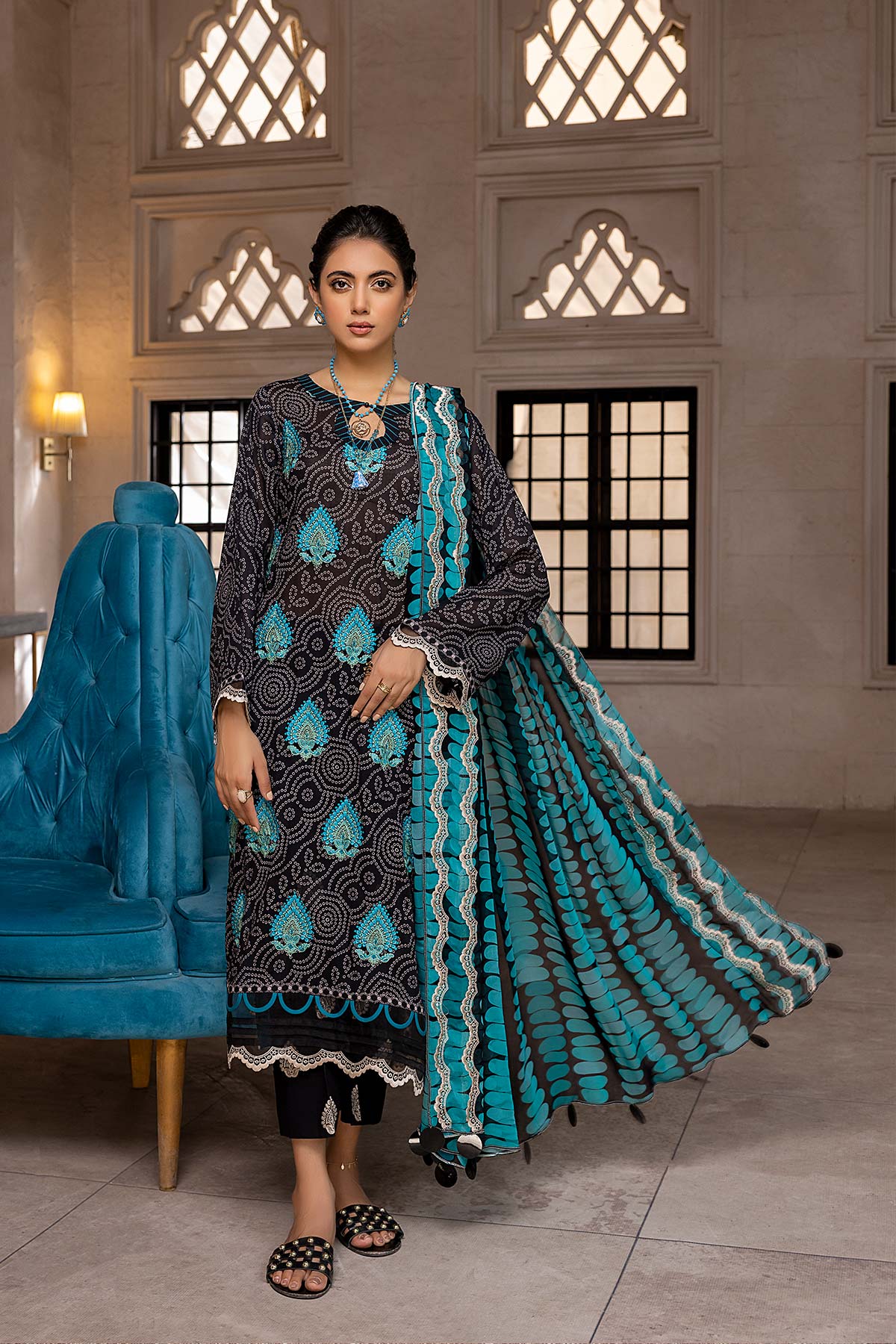Charizma Embroidered Swiss Voil Collection Vol-2 – CSV-14 - Image 3