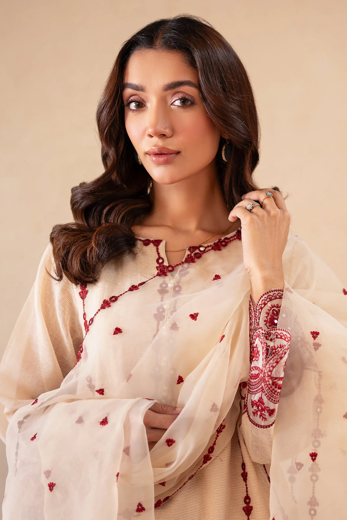 Charizma Festive 3-PC EMBROIDERED Suit - CMA-4-S06 - Image 5