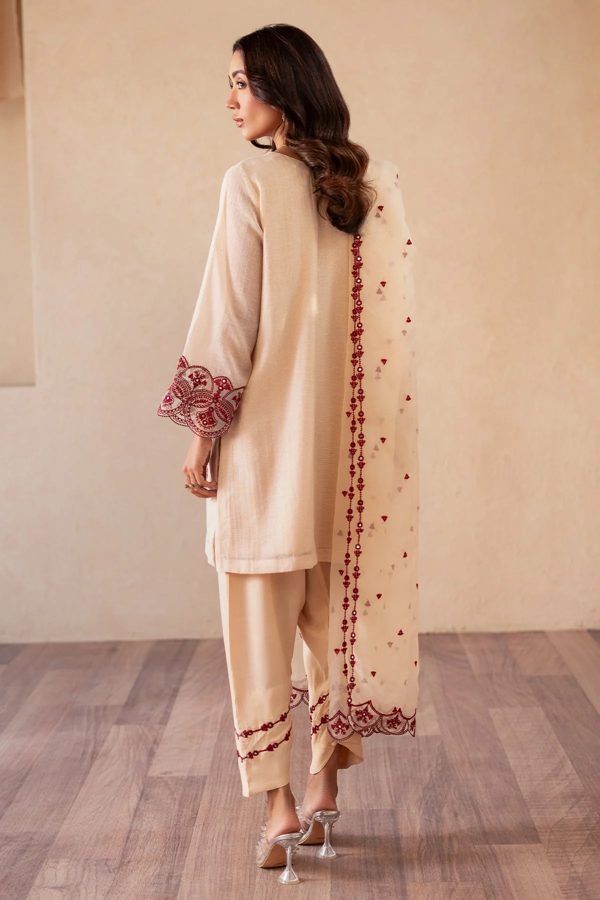 Charizma Festive 3-PC EMBROIDERED Suit - CMA-4-S06 - Image 7