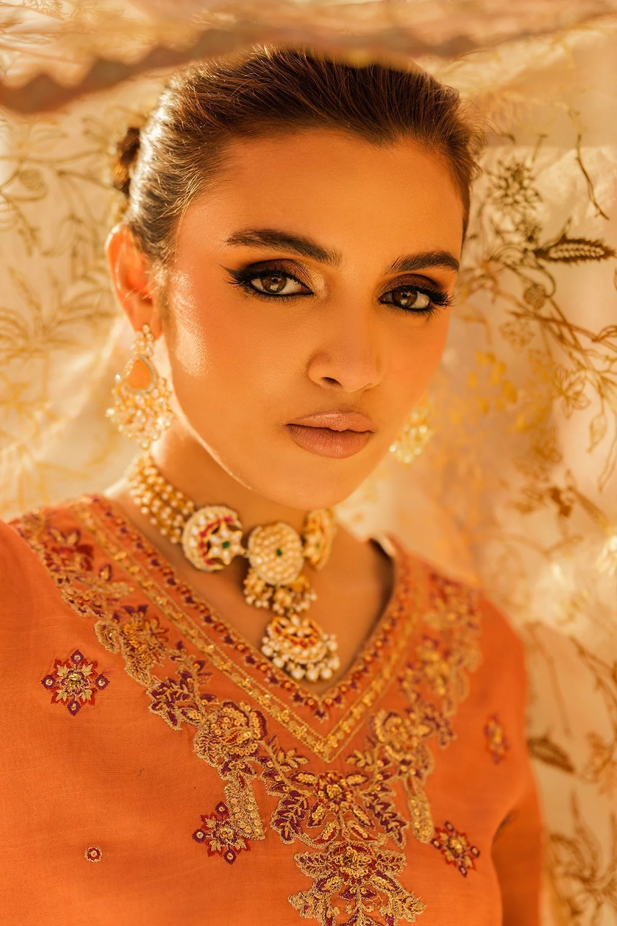 Charizma Mi Amor Pret/Stitched – Embroidered Raw-Silk Suit CMA-5-015 - Image 3