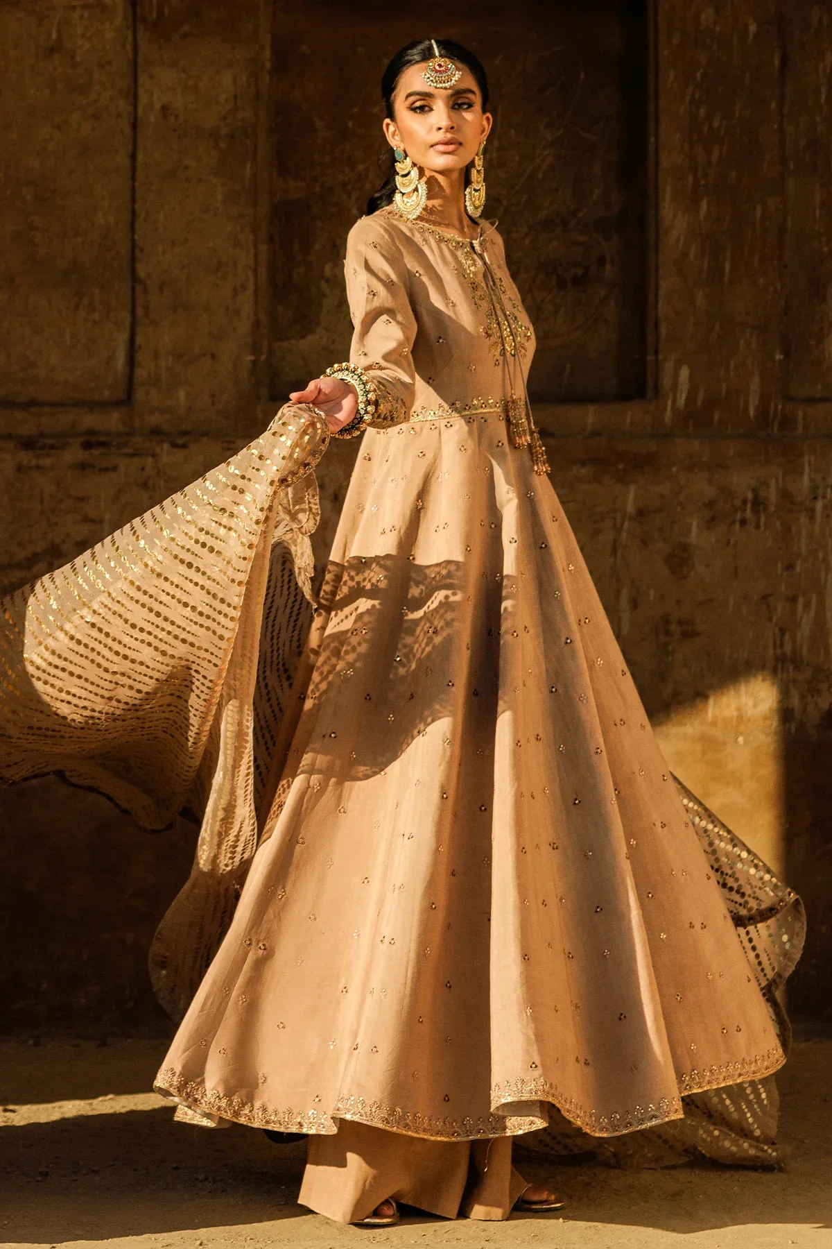 Charizma Mi Amor Pret/Stitched – Embroidered Raw Silk Suit CMA-5-024 - Image 4