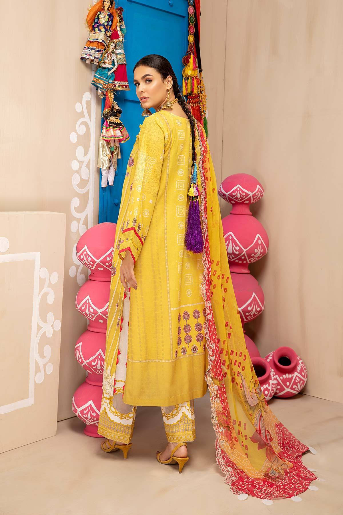 Charizma Signature Chunri Chapter 1 – 3Pc Embroidered Lawn With Chiffon Dupatta CHN-07 - Image 5