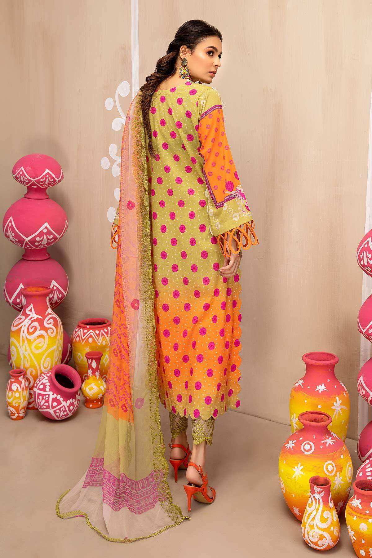 Charizma Signature Chunri Chapter 1 – 3Pc Embroidered Lawn With Chiffon Dupatta CHN-09 - Image 5