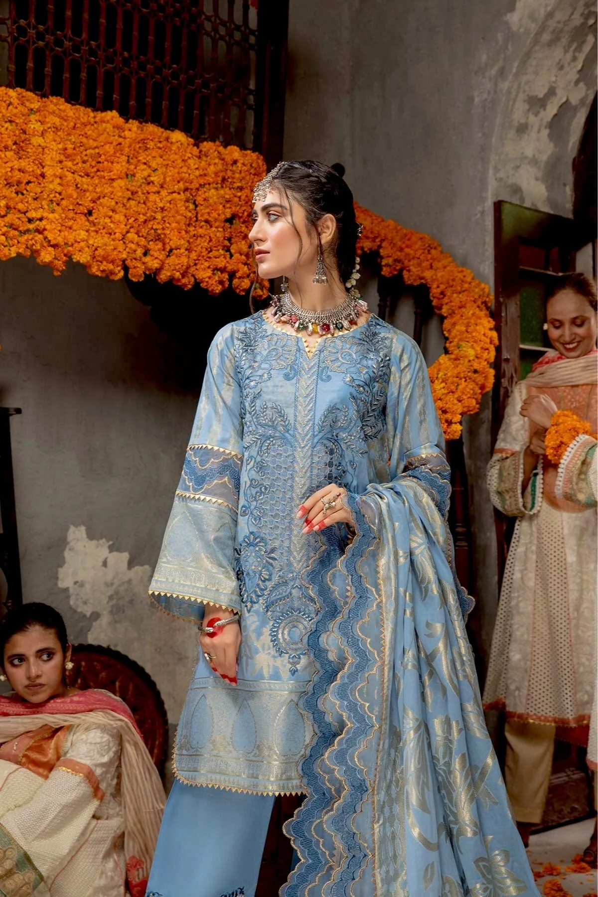Charizma Signature Embroidered Cambric Jacquard Collection – CJ-01 - Image 5
