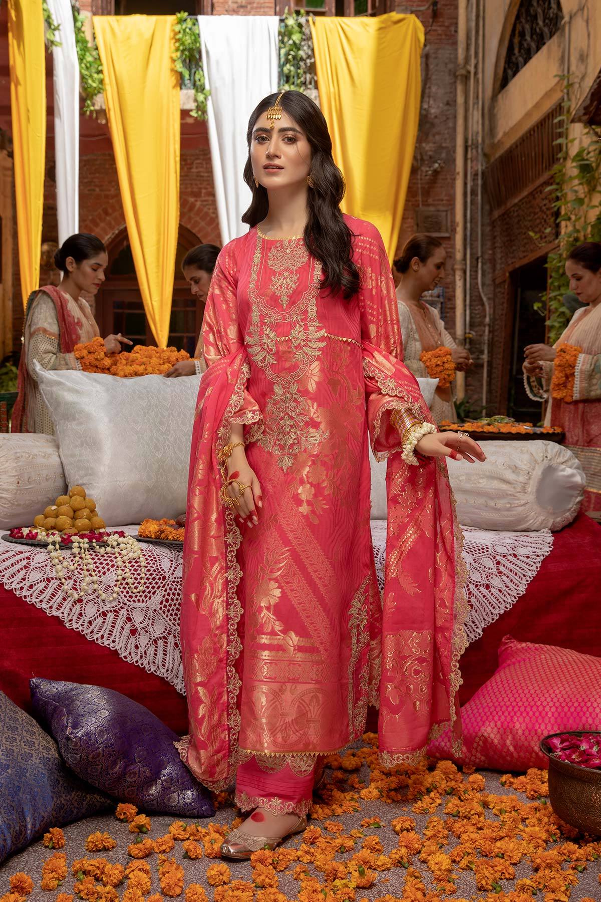 Charizma Signature Embroidered Cambric Jacquard Collection – CJ-04