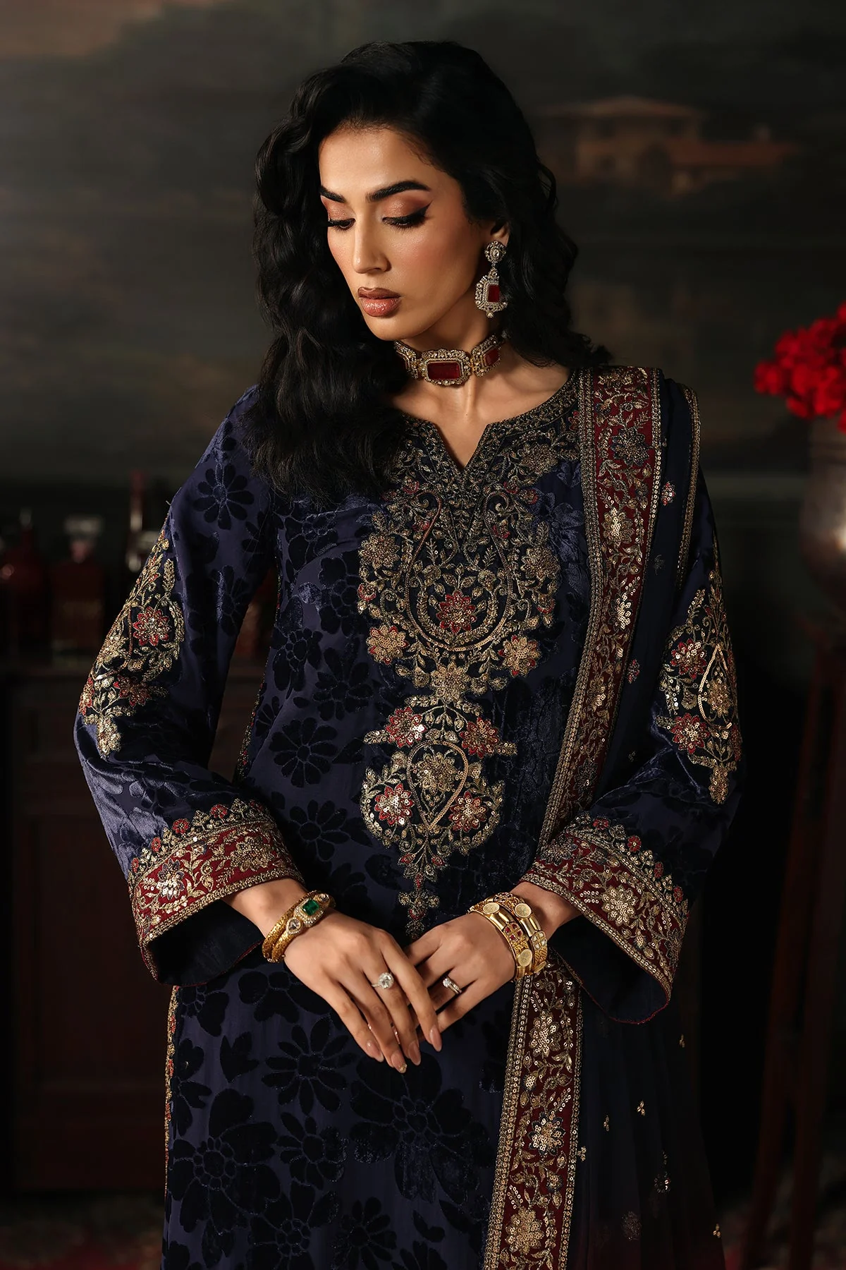 Charizma Signora Plachi Velvet Formals – CVT5-11 - Image 2