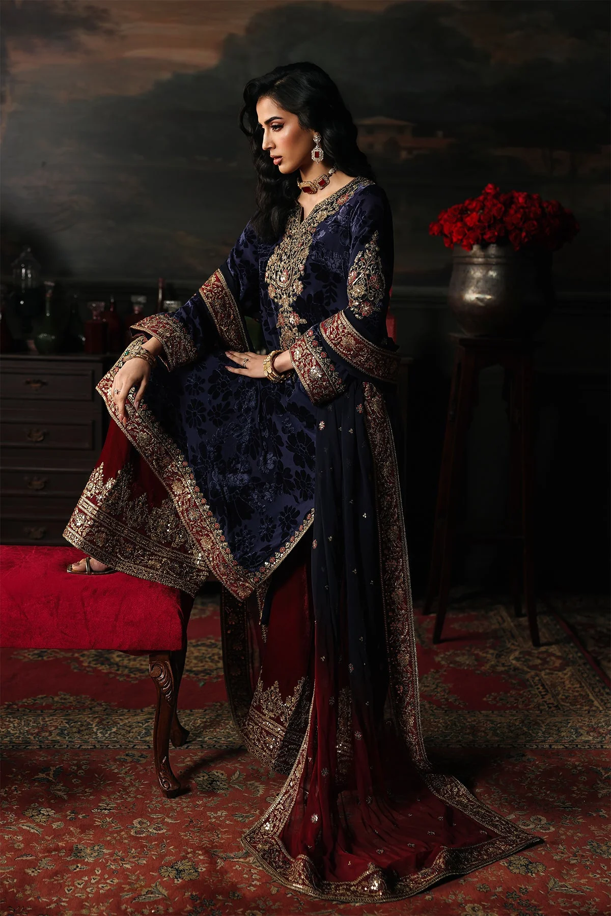 Charizma Signora Plachi Velvet Formals – CVT5-11 - Image 6