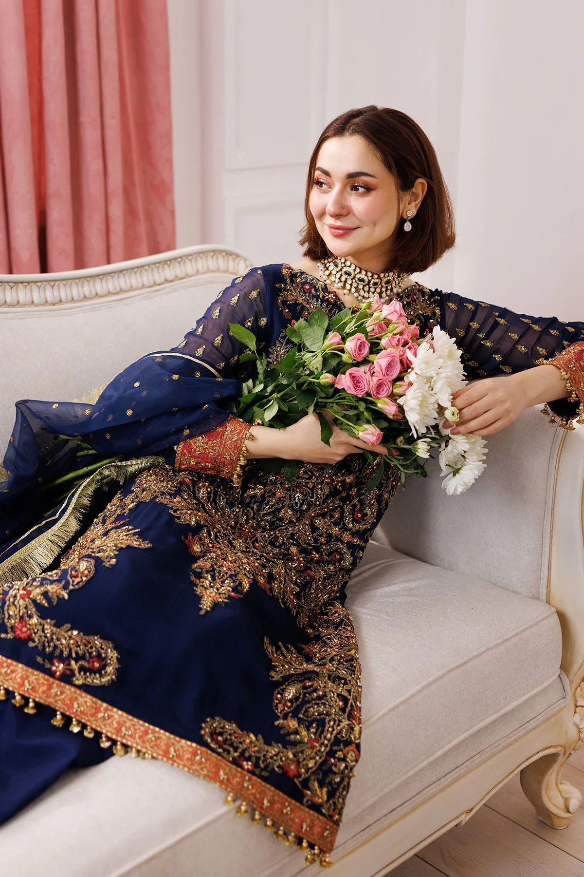 Charizma x Hania Aamir Dastan-e-Jashan 4PC Luxury Formals – DJ5-07 - Image 6
