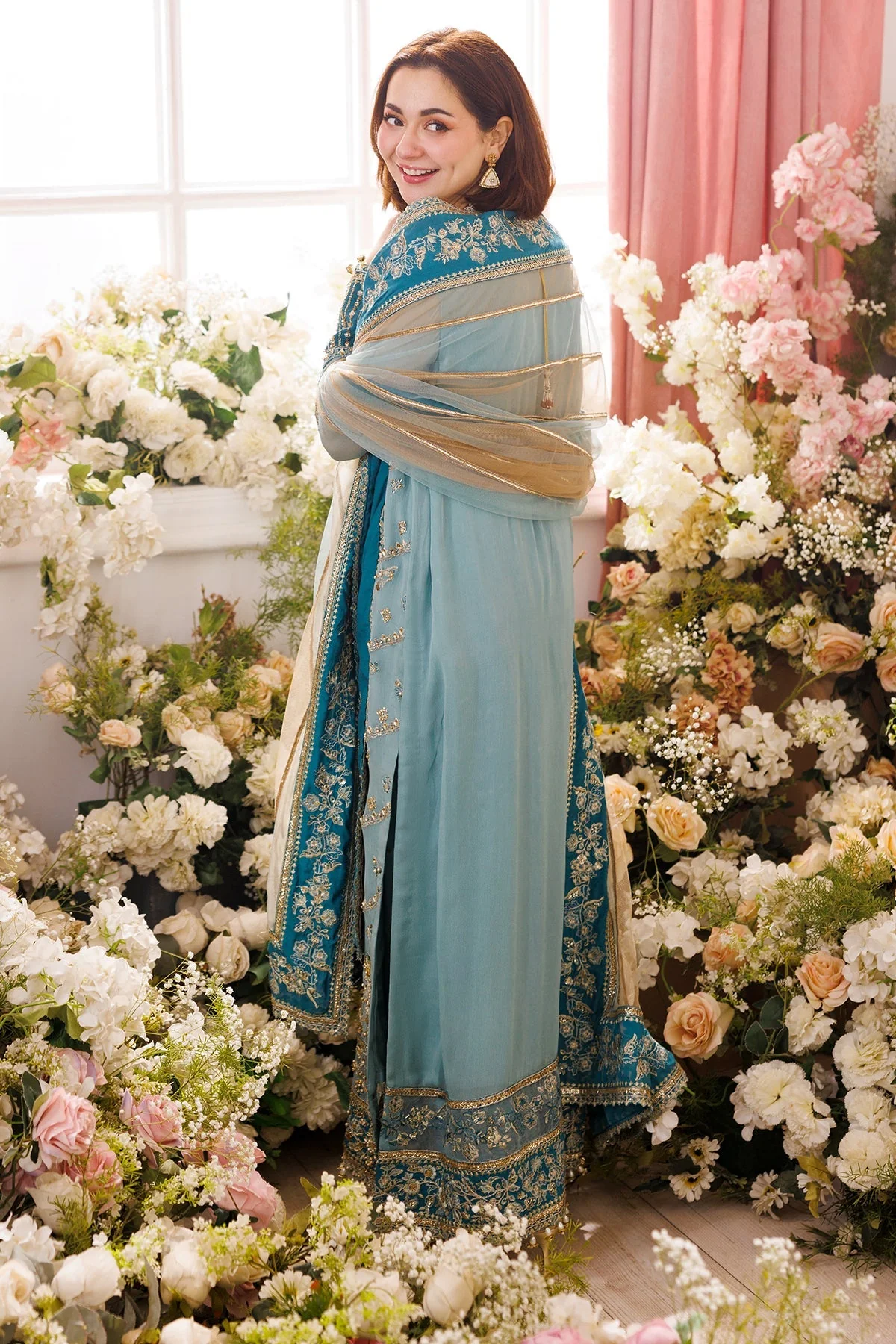 Charizma x Hania Aamir Dastan-e-Jashan 4PC Luxury Formals – DJ5-08 - Image 7