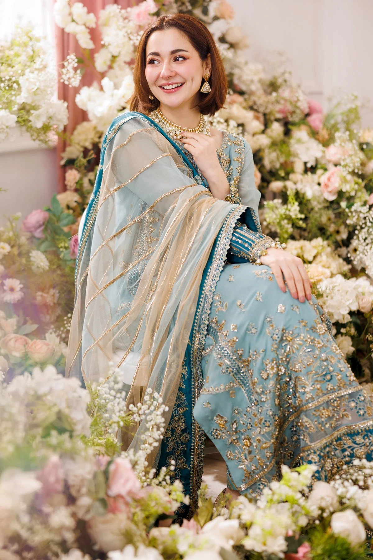 Charizma x Hania Aamir Dastan-e-Jashan 4PC Luxury Formals – DJ5-08 - Image 9