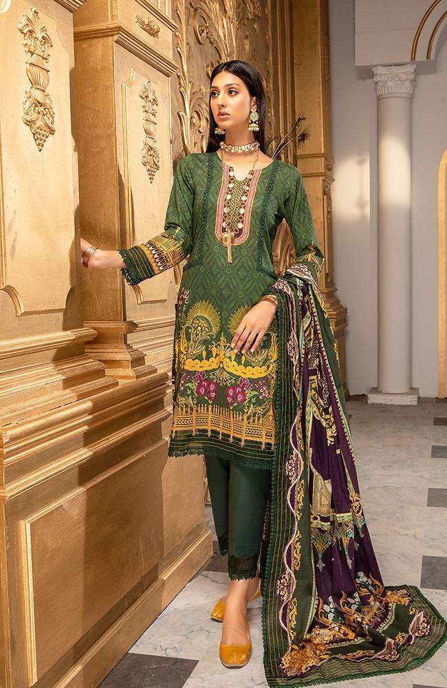 Coco Digital Printed Lawn Collection by Al Zohaib – CCDL-L2-21-04 - Image 2