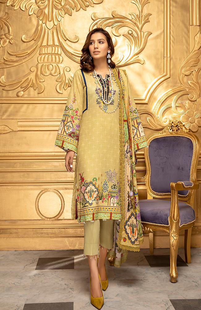 Coco Digital Printed Lawn Collection by Al Zohaib – CCDL-L2-21-05 - Image 2