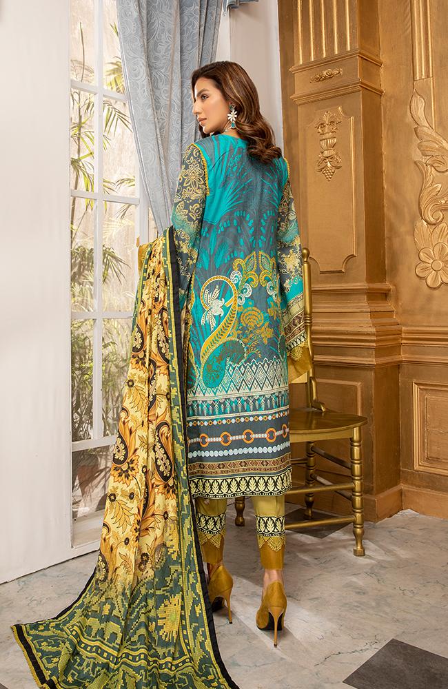 Coco Digital Printed Lawn Collection by Al Zohaib – CCDL-L2-21-07 - Image 3