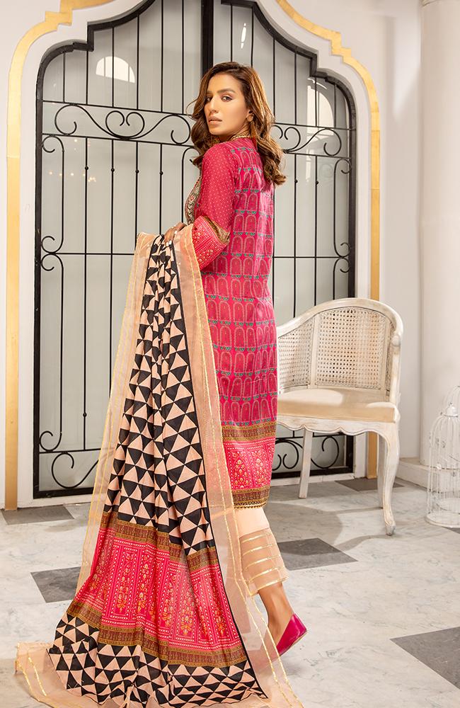 Coco Digital Printed Lawn Collection by Al Zohaib – CCDL-L2-21-14 - Image 3