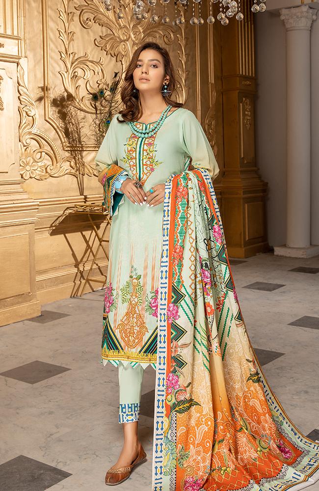 Coco Digital Printed Lawn Collection by Al Zohaib – CCDL-L2-21-17 - Image 2