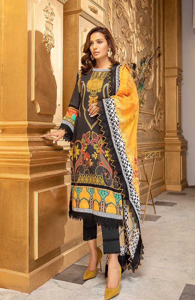 Coco Digital Printed Lawn Collection by Al Zohaib – CCDL-L2-21-18 - Image 2