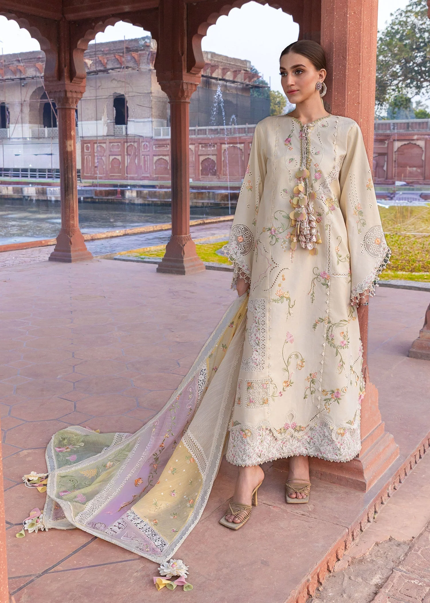 Crimson Flow Luxury Lawn – MANIFESTED MEADOWS - D7A - Image 7