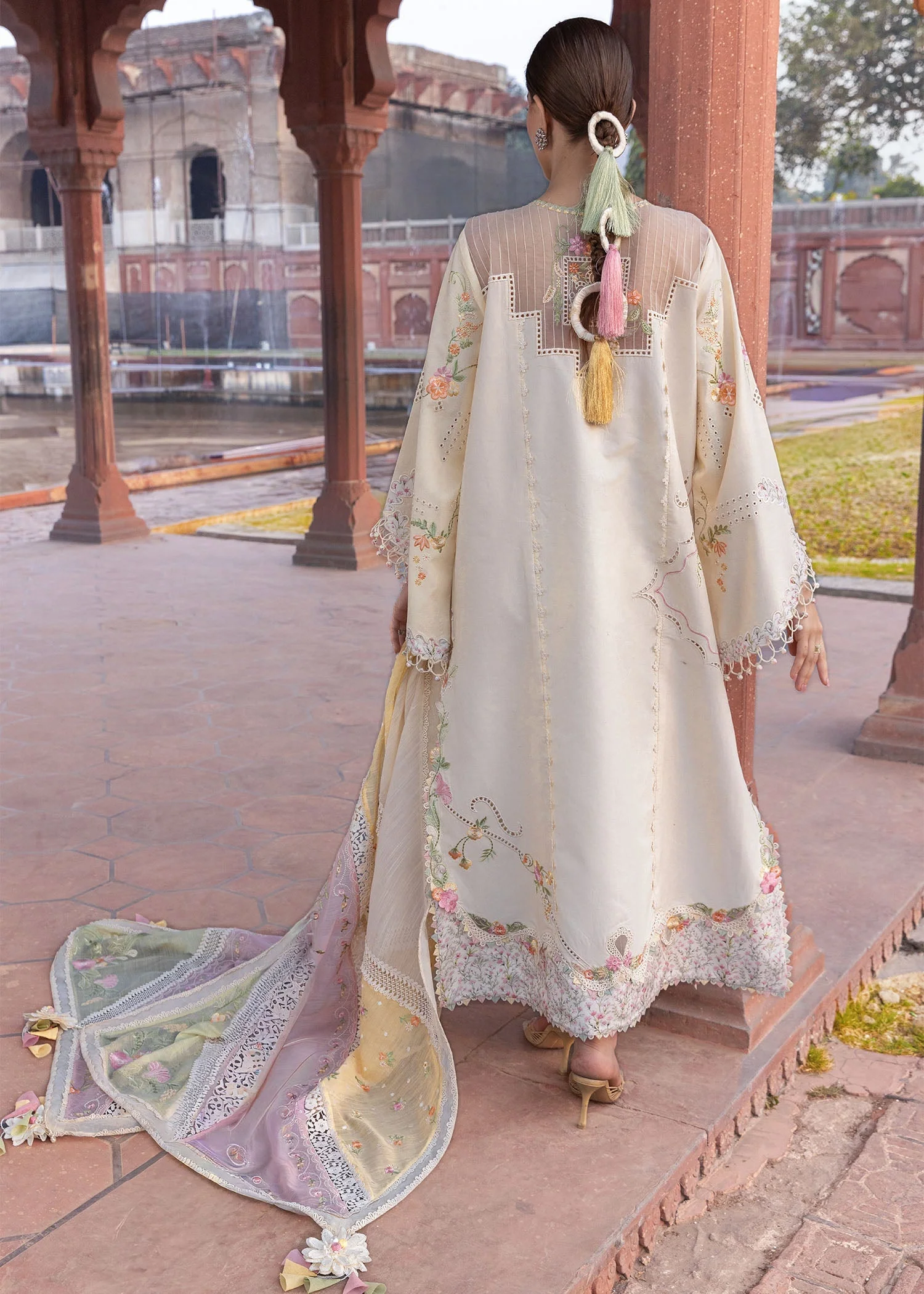 Crimson Flow Luxury Lawn – MANIFESTED MEADOWS - D7A - Image 8