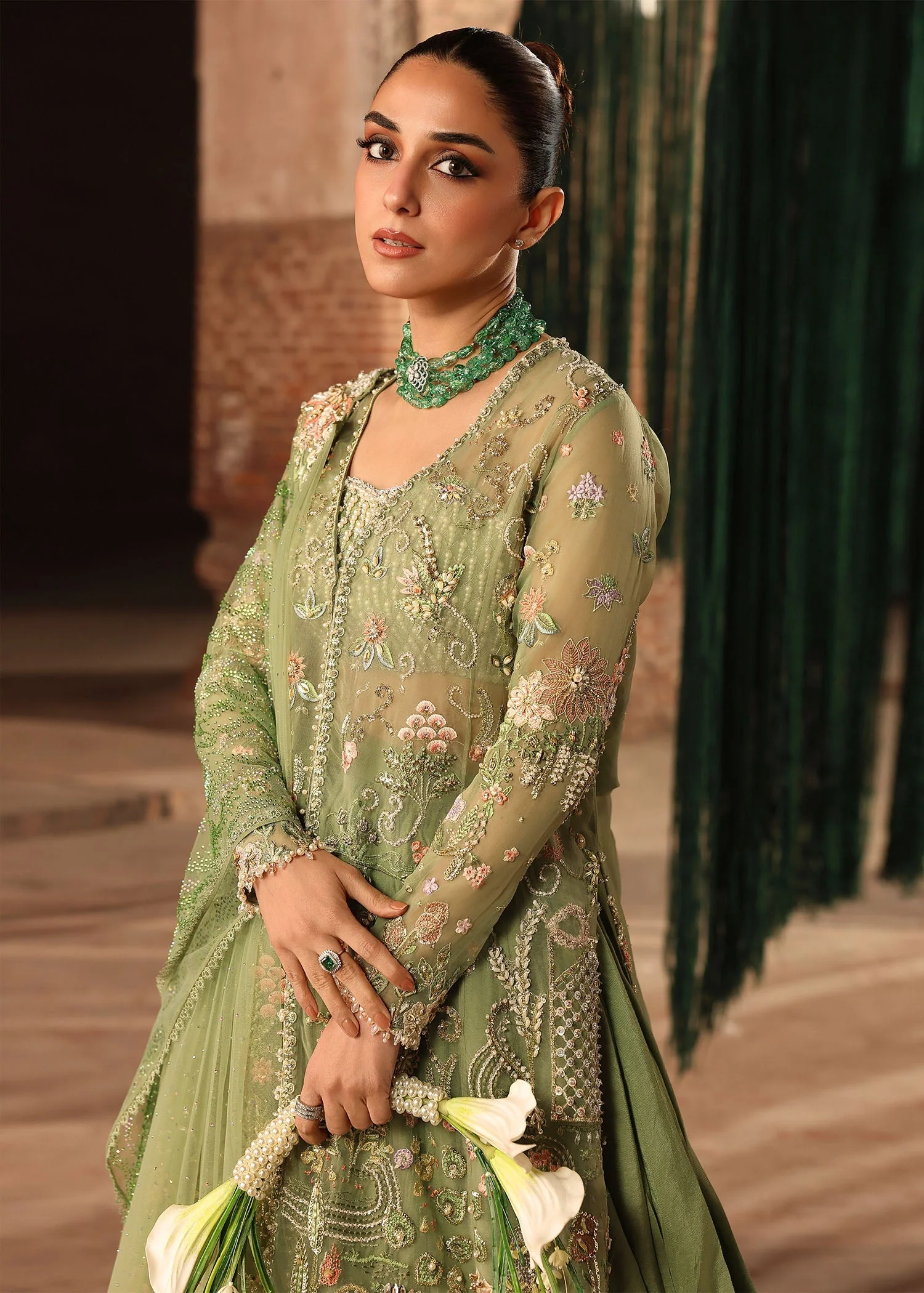 Crimson Jhilmil Luxury Wedding Formals – MATWALI - Image 3