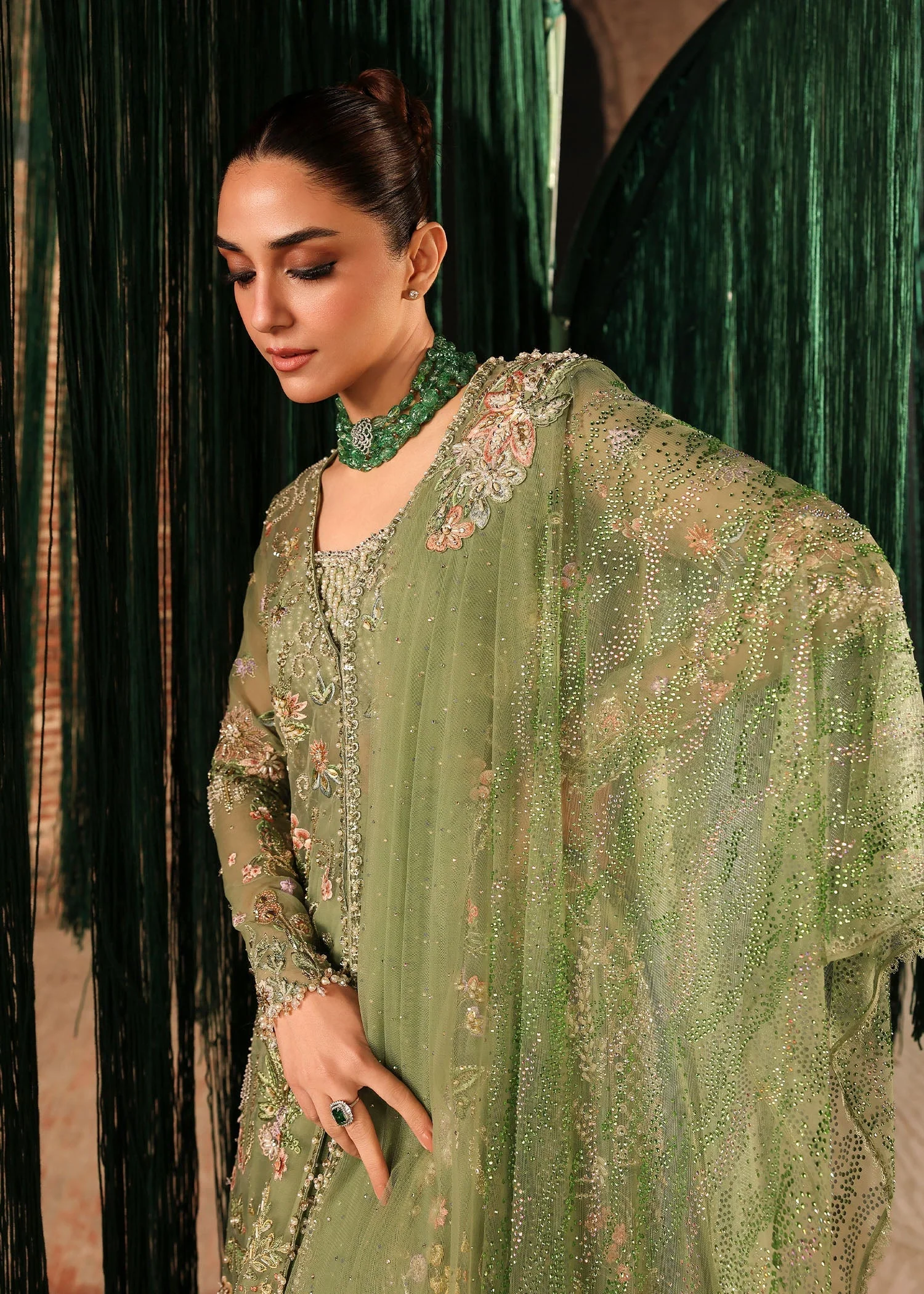 Crimson Jhilmil Luxury Wedding Formals – MATWALI - Image 8