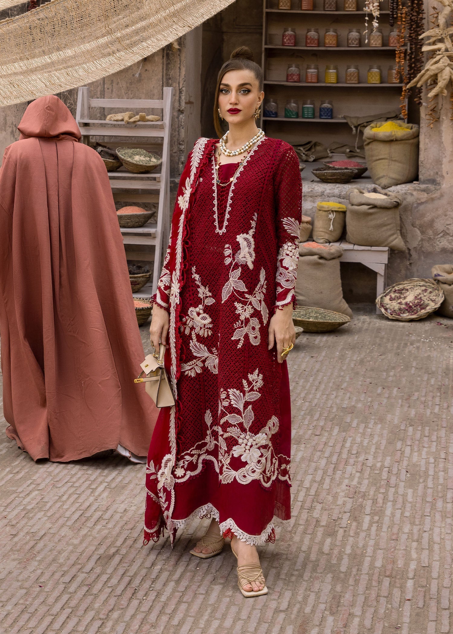 Crimson Tasawar Luxury Lawn – ONE TRUE LOVE - D6A - Image 7