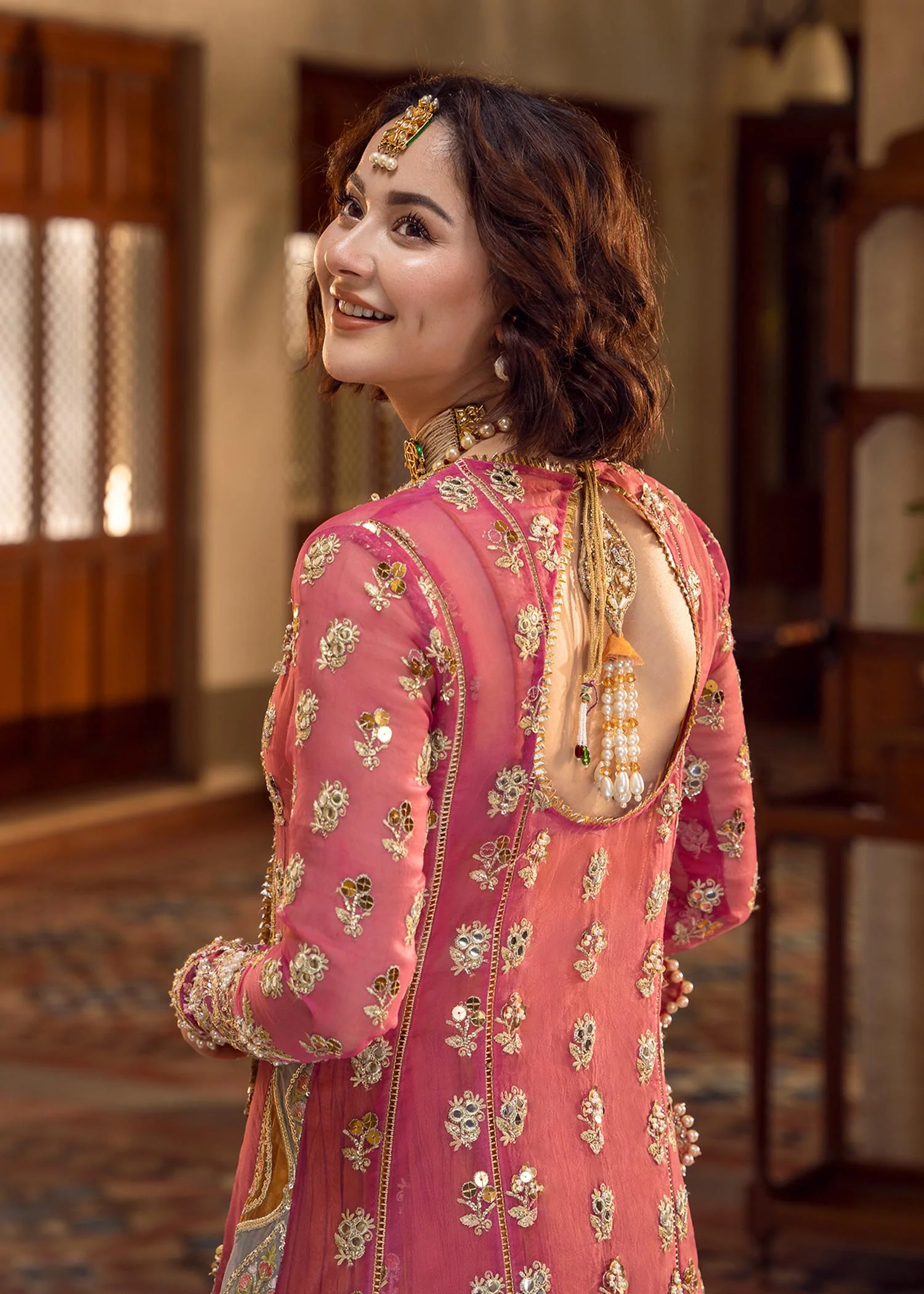 Crimson X Saira Shakira Aik Jhalak Wedding Collection – Mehndi Galore - Image 7
