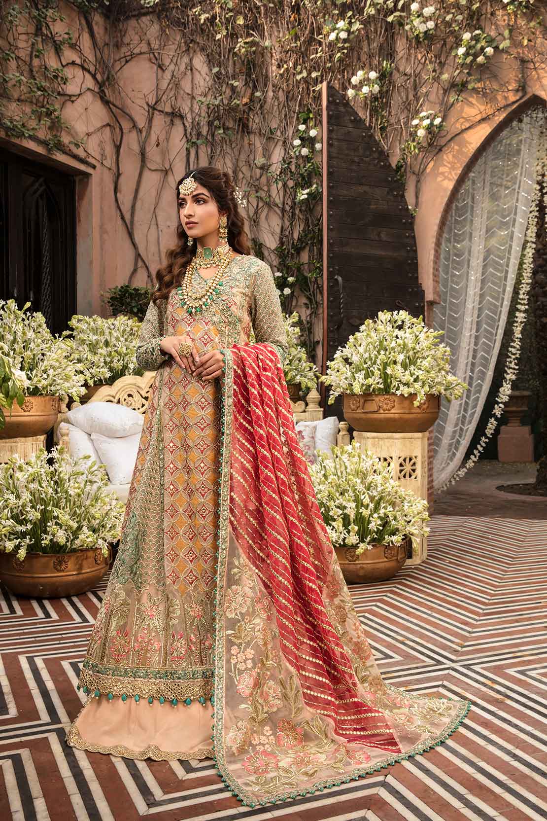 Crimson X Saira Shakira Wedding Collection – 6B - Artisanal Stories - Rose - Image 3